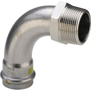 Viega - Bogen 90 Grad SANPRESS Inox G 0214 Gas 18mm x 1/2 AG Edelstahl