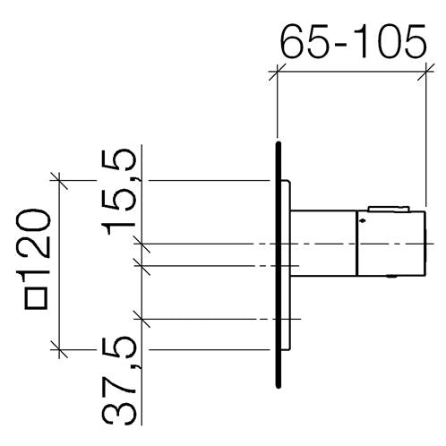 Dornbracht - Fertigset UP Thermostat XTOOL LULU 36416710-00 chrom