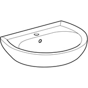 Geberit Vertriebs - Waschtisch RENOVA NR.1 223060 600x490mm pergamon