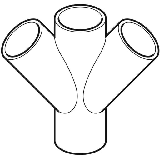 Geberit Vertriebs - PE Doppelabzweig 45Gr d110/110 367.235.16.1