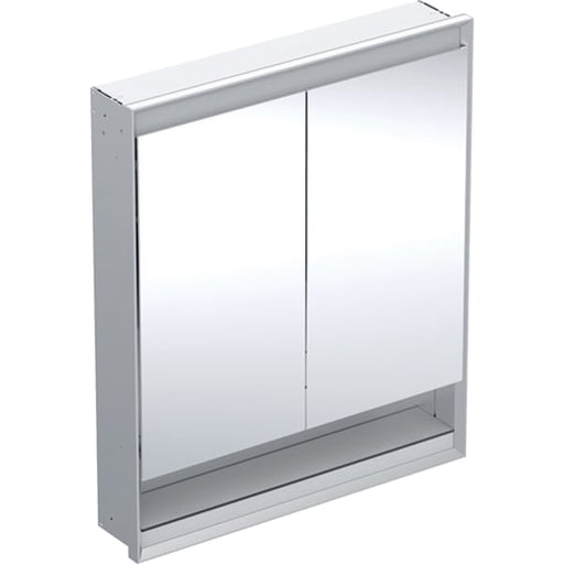Geberit Vertriebs - ONE Spiegelschrank mit Ni/Comf.Light 2 Türen, UP-Mont., 75x90x15cm, alu