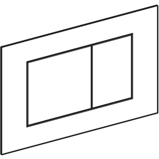 Geberit Vertriebs - Sigma 40 BetPl., für 2-Mengen-Spülung Square, weißmatt/Etc