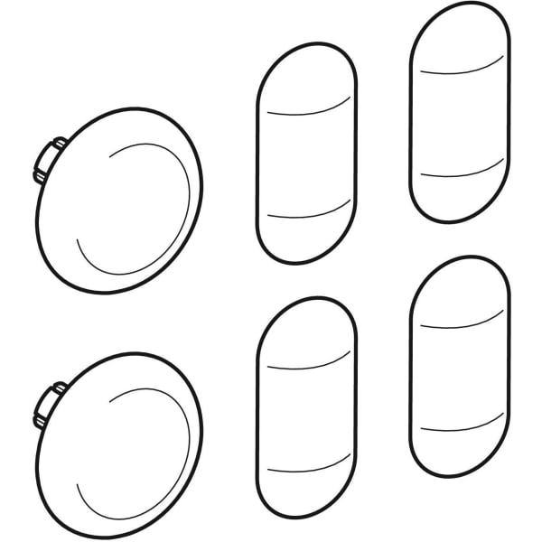 Geberit Vertriebs - Set Puffer für WC-Deckel Slim