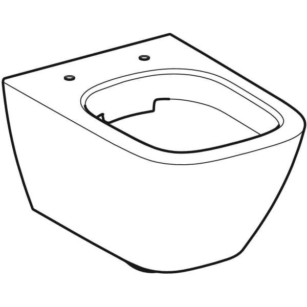 Geberit Vertriebs - WWC Tiefspüler SMYLE Square Ausld. 49cm, weiß