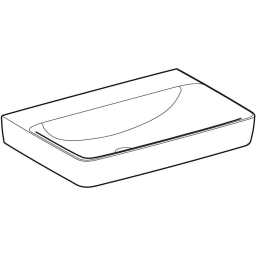 Geberit Vertriebs - RENOVA Plan Waschtisch, 70x48cm o. Hl., o. Ül., weiß, KeraTect, NEU