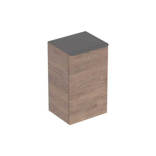 Geberit Vertriebs - Smyle Square Seitenschrank mit einer Tür re, 36x60x32,6cm, Nussbaum