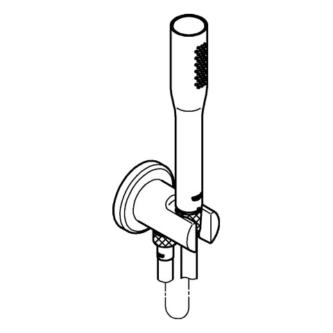 Grohe - Wandhalterset EUPHORIA C Stick 26404 m. integ. Wandanschlussbogen chrom