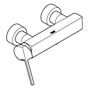 Grohe - EH-Brausebatterie PLUS 33577 Wandmontage chrom