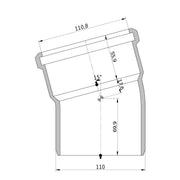 Wavin - Bogen AS+ DN 100 15 Grad