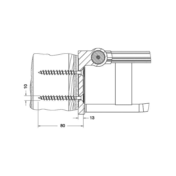 KEUCO - Bef.-Set 5 PLAN CARE 34991 2x Senkholzschraube 10x80 V2A