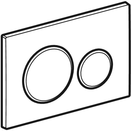 Geberit Vertriebs - Sigma20 BetPl., für 2-Mengen-Spülung schwarz matt lackiert, DR hgl.verchr