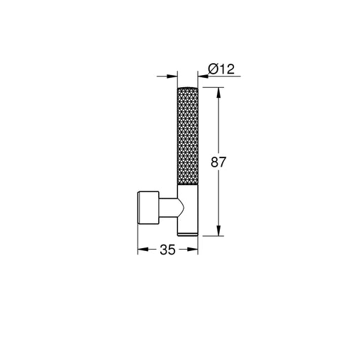 Grohe - Hebelgriffe Atrio Private C. 48646 Rändelstruktur chrom