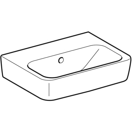 Geberit Vertriebs - RENOVA Plan Handwaschbecken, 45x34cm o. Hl., m. Ül., weiß, KeraTect, NEU