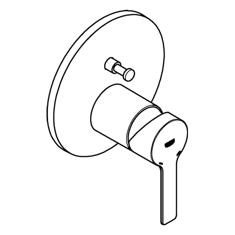 Grohe - EH-Wannenbatterie LINEARE 24064_1 FMS für 35600 hard graphite gebürstet