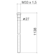 Dornbracht - Kneipp-Schlauch weiß WATERTUBE 1120mm 2828097900 chrom