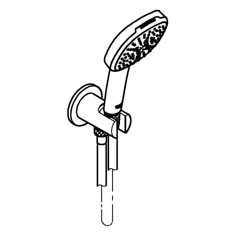 Grohe - Wandhalterset Tempesta Cube 110 26910_3 3 Strahlarten WS chrom