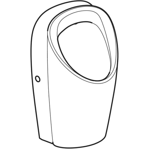 Geberit Vertriebs - Renova L Urinal, Zulauf von hinten Abgang hinten od. unten, weiß, KeraTect
