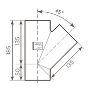 Fornatis - Abzweig DN50x50 45 Grad