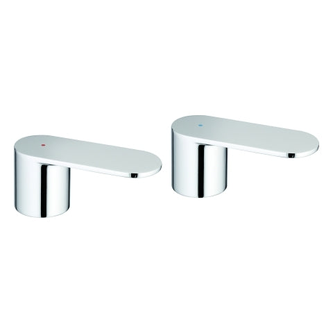Grohe - Griffpaar EUROSMART C 48306 Markierung blau/rot chrom