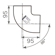 Fornatis - Bogen DN 80 88 Grad