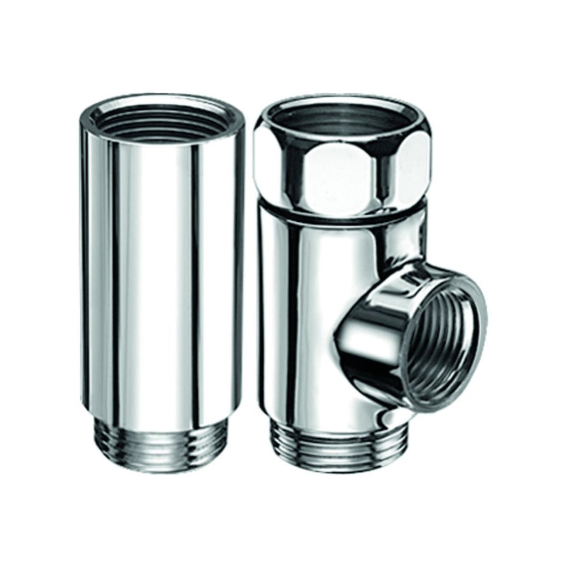 SCHELL - T-und Distanzstück mit ÜM 3/4 chrom
