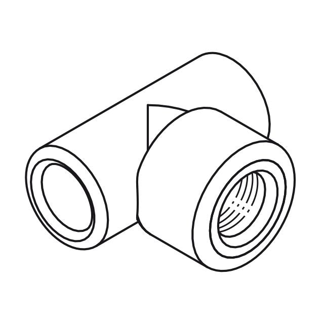 aquatherm - Übergangs-T-Stück-FUSIOTHERM 25012 25mm x 3/4 x 25mm IG