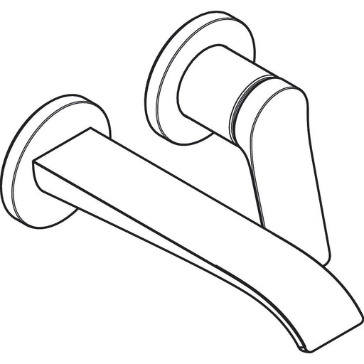 Hansgrohe - 2-Loch Waschtischmischer Unterputz VIVENIS F-Set 195 mm Auslauf mattweiß