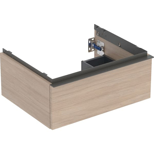 Geberit Vertriebs - iCon Unterschrank für WT, 1 Schubl. 59,2x24,7x47,6cm, Eiche natur/Gr. Lava