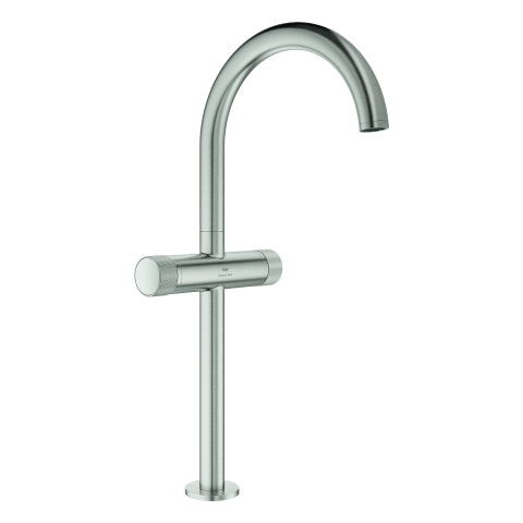 Grohe - WT-Einlochbatt. Atrio Private C. 21142 XL-Size Knopfbetätigung supersteel