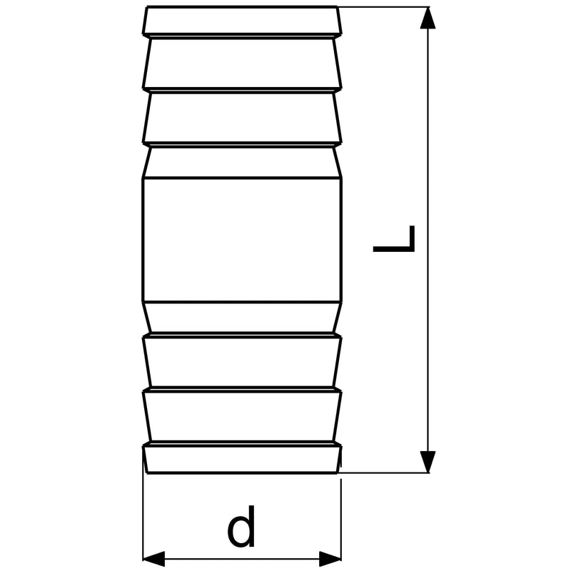 Schlösser Armaturen - Schl�sser SCHLAUCHVERBINDER MS MASSIV DN25 1