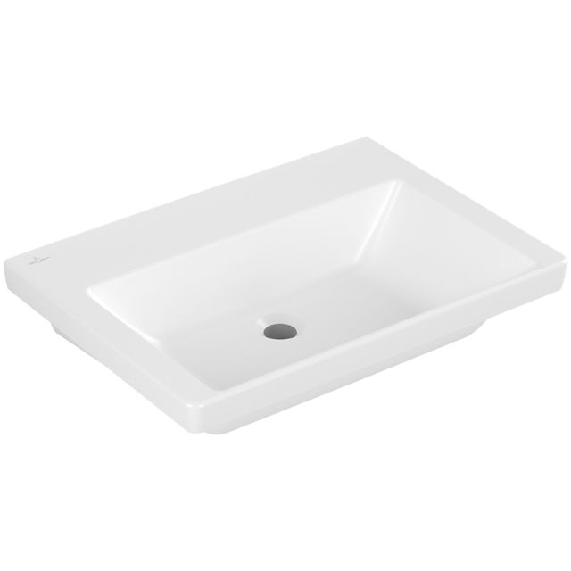 VILLEROY & BOCH - Schrankwaschtisch Subway 3.0 650x470 mm re-eckig o. ÜL. Stone White cplus