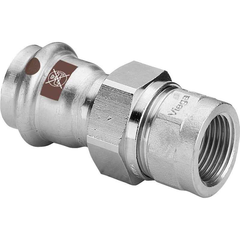 Viega - Verschraubung TEMPONOX 1762 IG 54mm x 2IG Stahl nichtrostend
