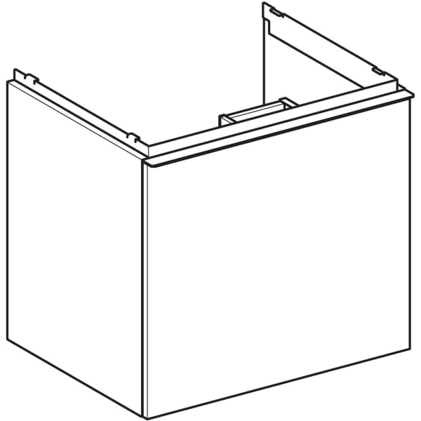 Geberit Vertriebs - Acanto US für WT B:60cm, 1 Schubl. 1 i.Schubl., Nussbaum
