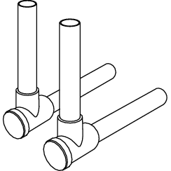 TECE SE - TECEflex SLHK-Winkelabsperrung 15mm vernickelt, # 730010, je Set