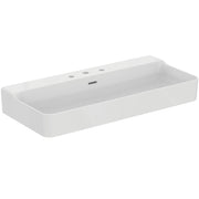 Ideal Standard - Waschtisch CONCA, 3 Hl., m.Ül., 1000x450x165mm, geschliffen, Weiß