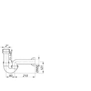 Dallmer - Ausgussbecken-/Urinal-Siphon 119 DN50