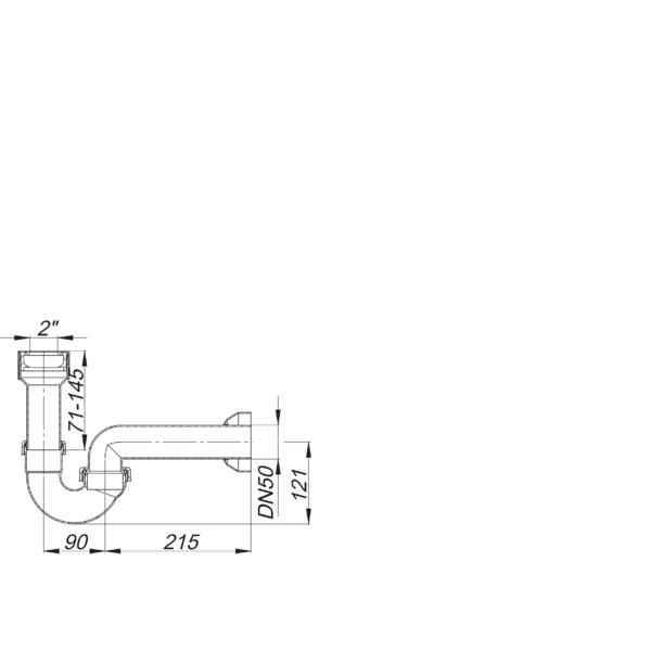 Dallmer - Ausgussbecken-/Urinal-Siphon 119 DN50