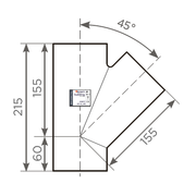 Fornatis - Abzweig DN80x80 45 Grad