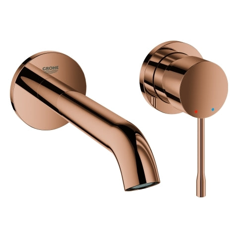 Grohe - 2-Loch-WT-Wandbatterie ESSENCE 29192_1 FMS Ausladung 183mm warm sunset