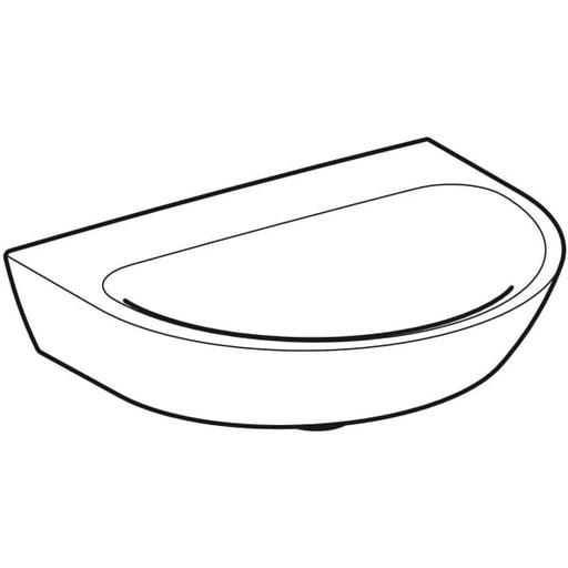 Geberit Vertriebs - Handwaschbecken RENOVA 50x40cm, o. Hl., o. Ül., weiß KeraTect