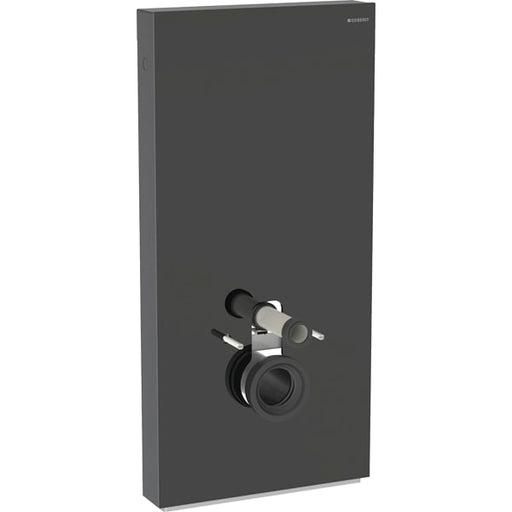Geberit Vertriebs - Monolith Plus Sanitärmodul f. WWC 101cm, Glas schwarz / alu. schwarzchrom