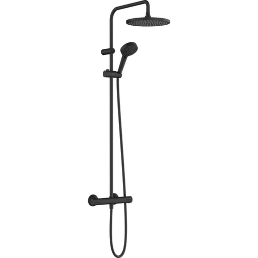Hansgrohe - Showerpipe 240 1jet Vernis Blend mattschwarz mit Brausethermostat