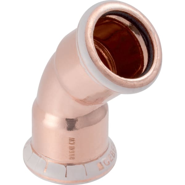 Geberit Vertriebs - Kupfer Bogen 45 Grad, Du: 35mm # 60606