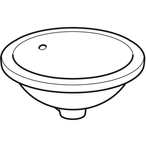 Geberit Vertriebs - Unterbau-WT VARIFORM, rund, d:330mm o. Hl., mit Überlauf, weiß