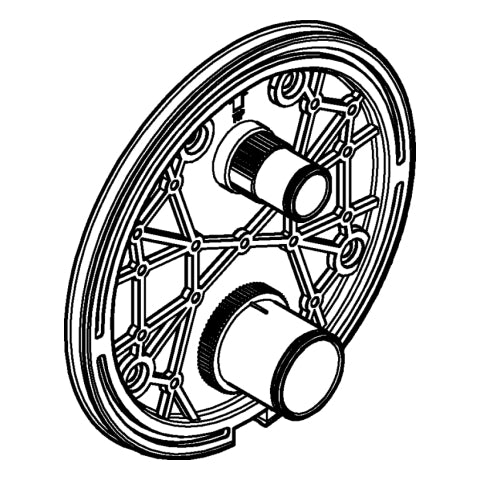 Grohe - Montageplatte 49080 für Thermostat-Fertigmontagesets chrom