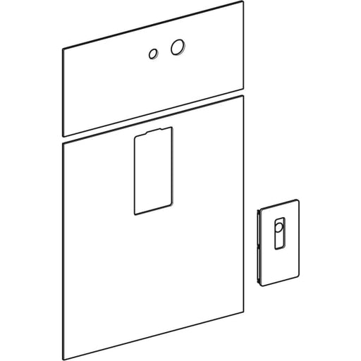 Geberit Vertriebs - Frontverkleidung zu Monolith Sanitär- modul für WT B 73cm 10re Glas umbra