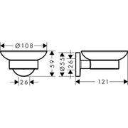 Hansgrohe - Seifenschale LOGIS Universal chrom
