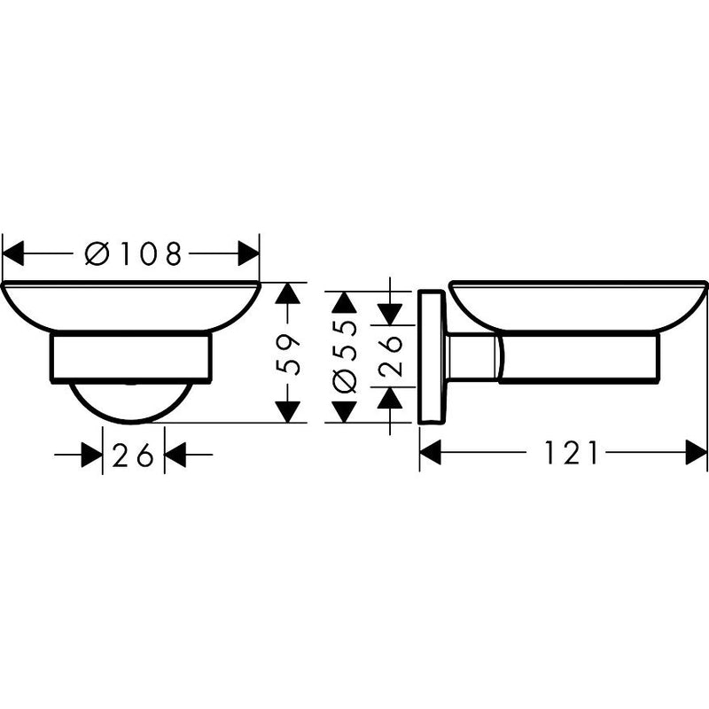 Hansgrohe - Seifenschale LOGIS Universal chrom
