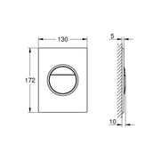 Grohe - WC-Betätigung NOVA COSMOPOLITAN S 37601 2-Mengen/Start&Stopp supersteel