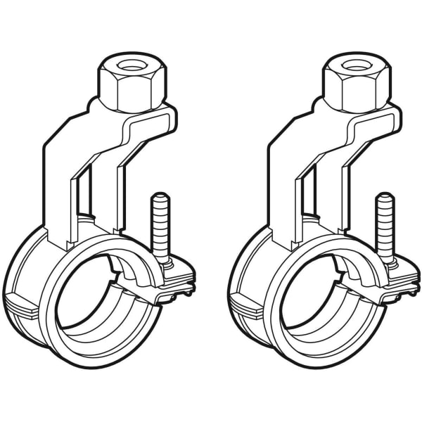 Geberit Vertriebs - PushFit Befestigungs-Set für Ms Verteiler gekröpft M10